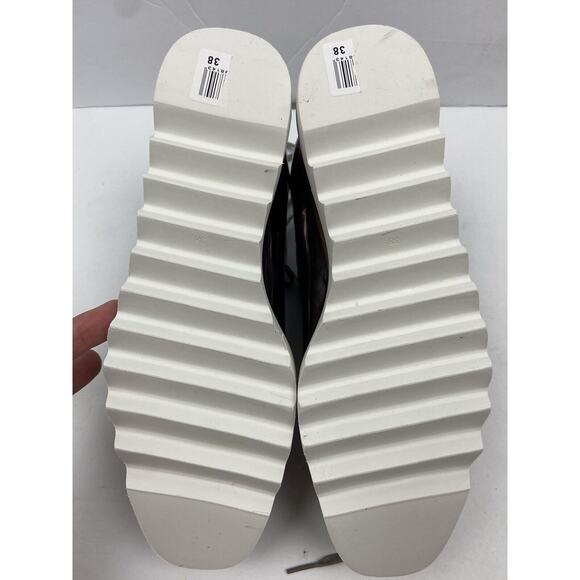 The Label Metallic Rose Gold Platform Square Toe Shoes US Size 8 / UK Size 38 - Picture 8 of 15